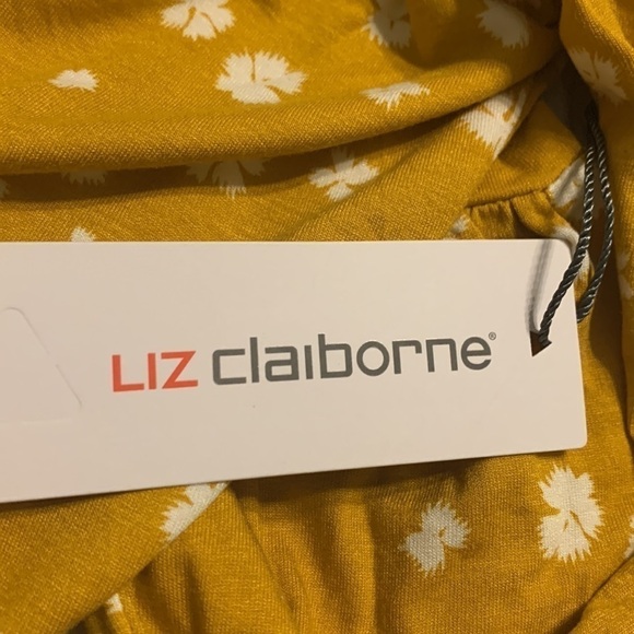 Liz Claiborne Petite Long Sleeve Top - Picture 6 of 7
